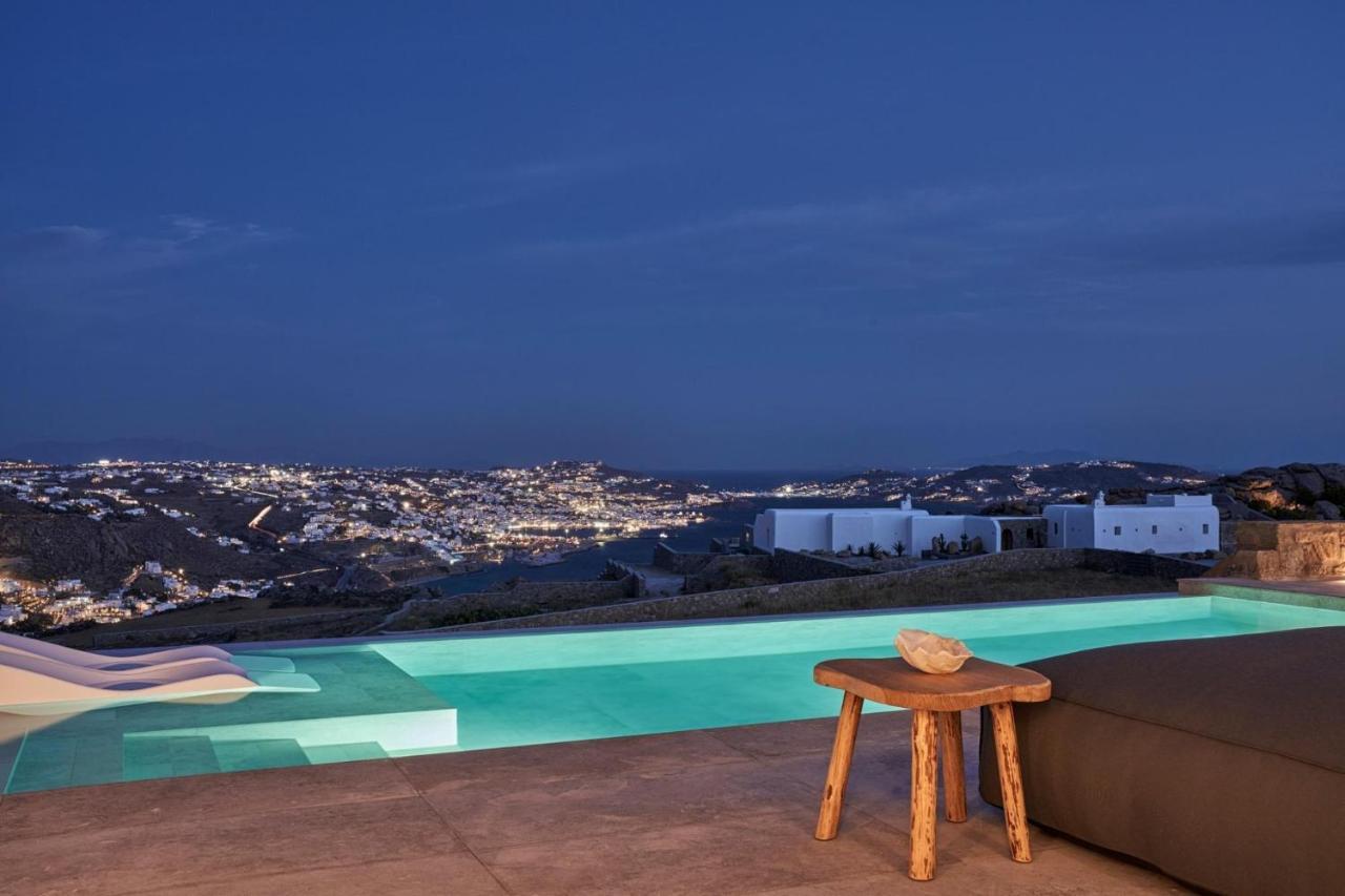 Annez Villa With Private Pool Panoramic Sea View Mykonos Town Exteriér fotografie