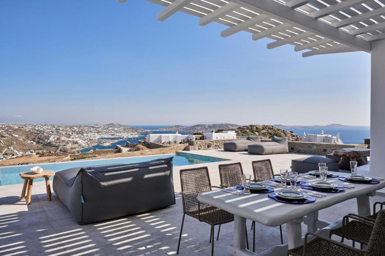 Annez Villa With Private Pool Panoramic Sea View Mykonos Town Exteriér fotografie