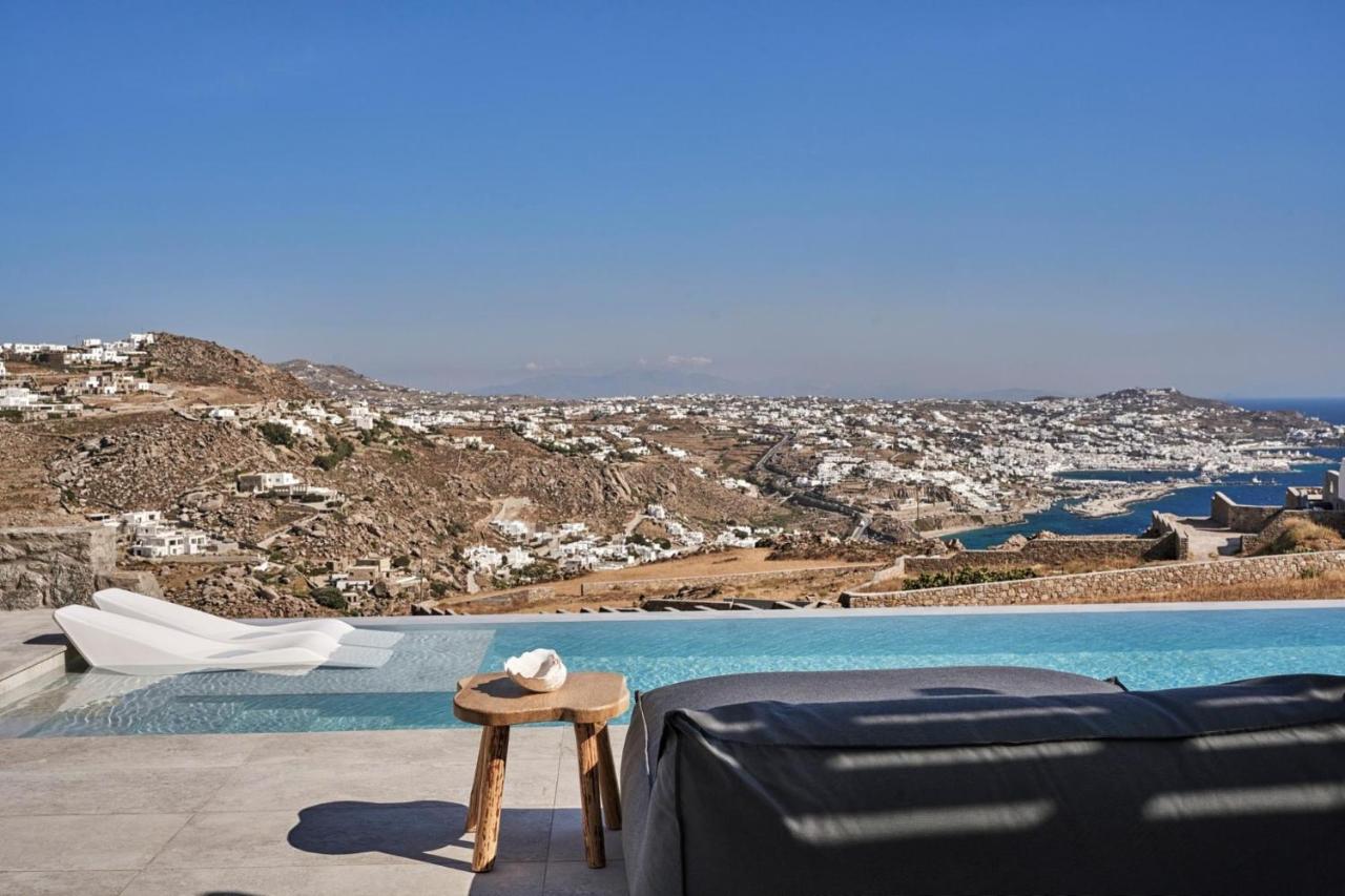 Annez Villa With Private Pool Panoramic Sea View Mykonos Town Exteriér fotografie